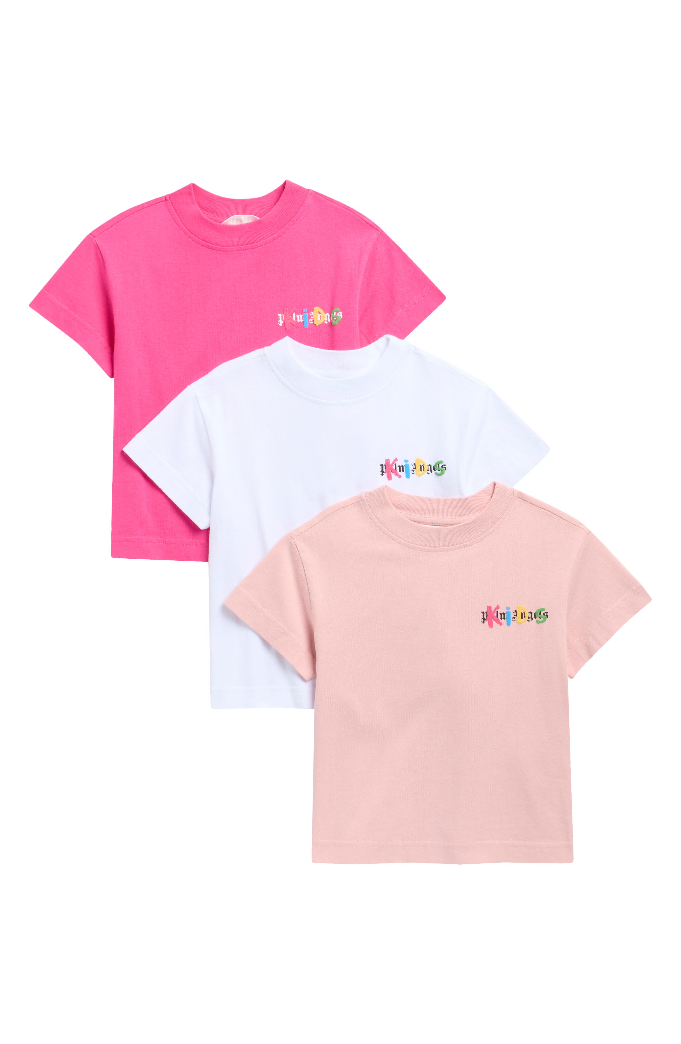 Kids' Pack of 3 Assorted Logo T-Shirts