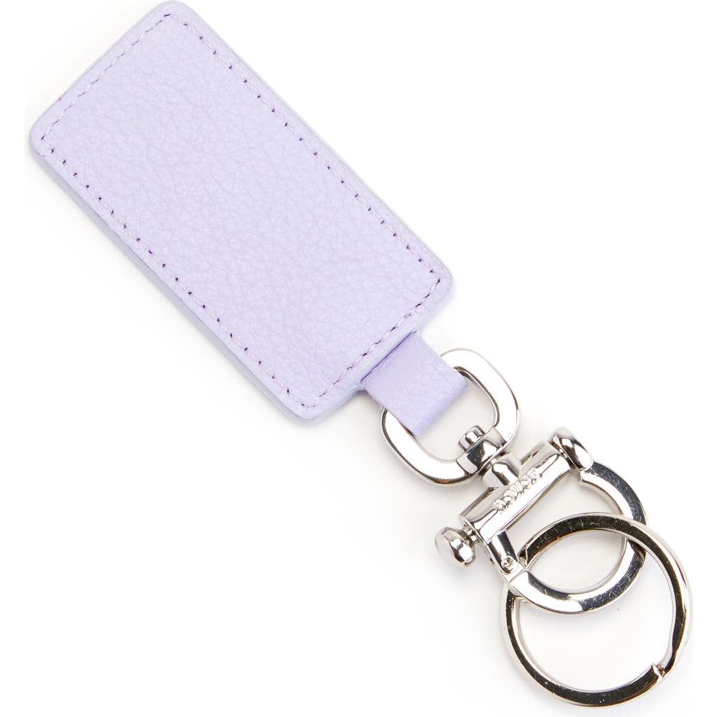 Royce New York Leather Key Chain In Lavender