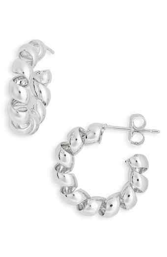 NORDSTROM RACK Demi Fine Twisted Hoop Earrings