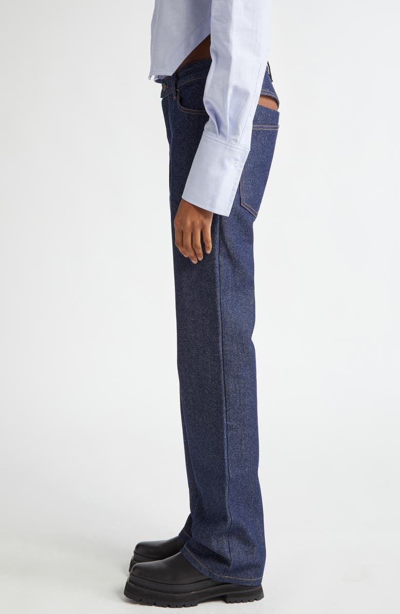 K.NGSLEY Gender Inclusive Fill Him Denim Jeans, Alternate, color, Indigo