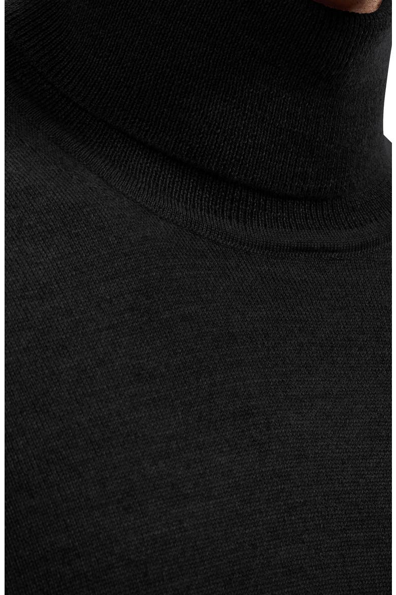 George Extrafine Merino Wool Turtleneck Sweater, Alternate, color, BLACK
