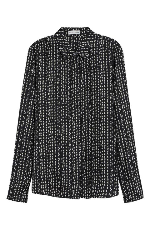 Chika Silk Twill Button-Up Shirt