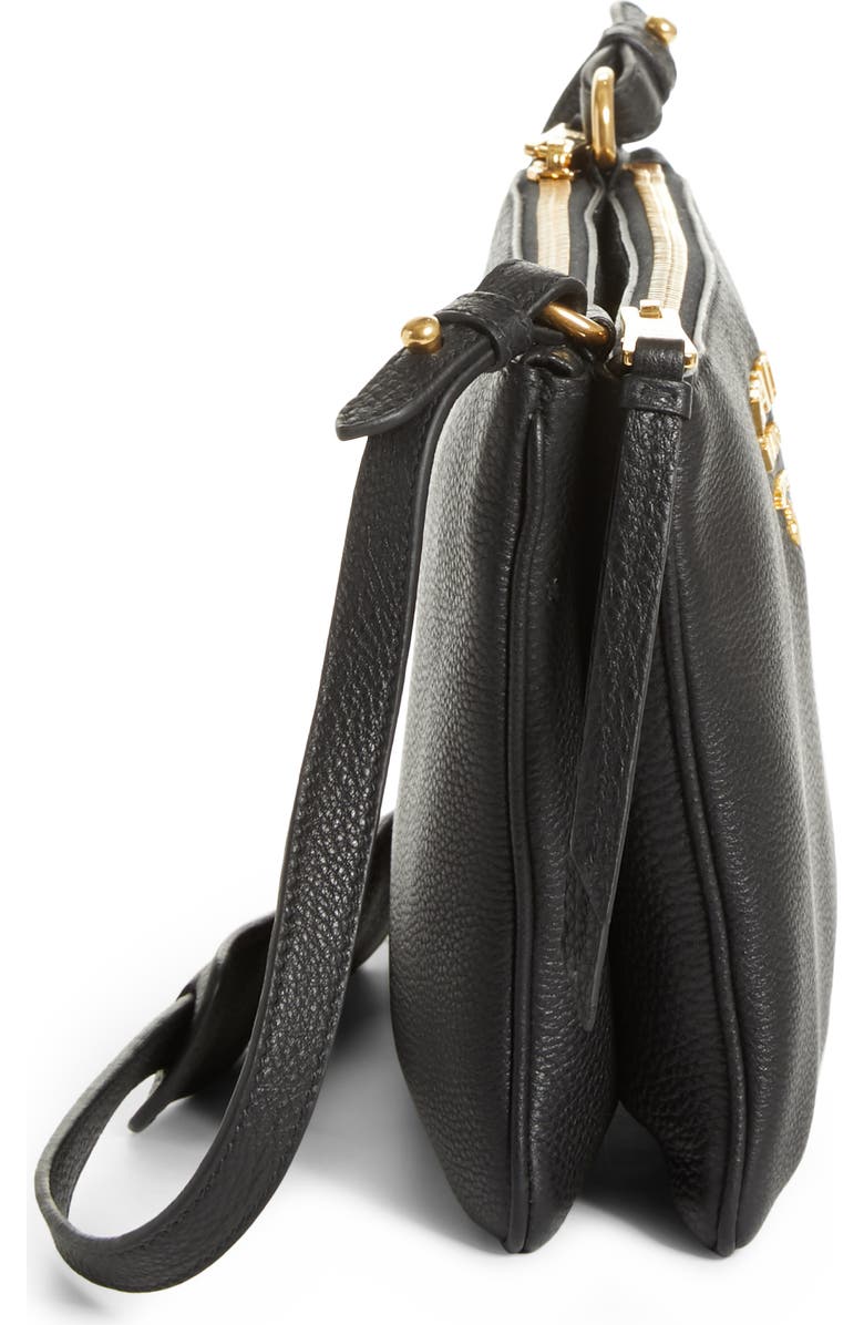 Prada Vitello Daino Double Compartment Leather Crossbody Bag, Alternate, color,