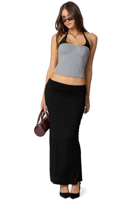 EDIKTED EDIKTED JARA LAYERED LACE HALTER CORSET