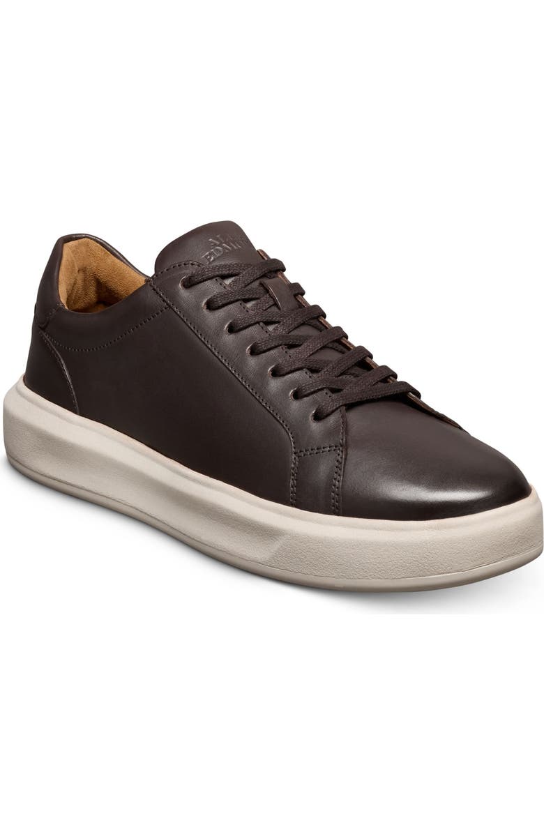 Allen Edmonds Foster Low Top Leather Sneaker, Main, color, Dark Brown