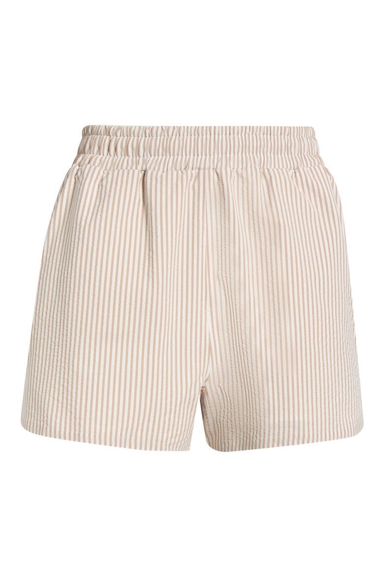 Saltair Pleated Shorts, Alternate, color, TAUPE STRIPE