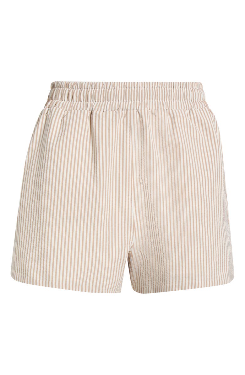 Rhone Saltair Pleated Shorts, Main, color, Taupe Stripe