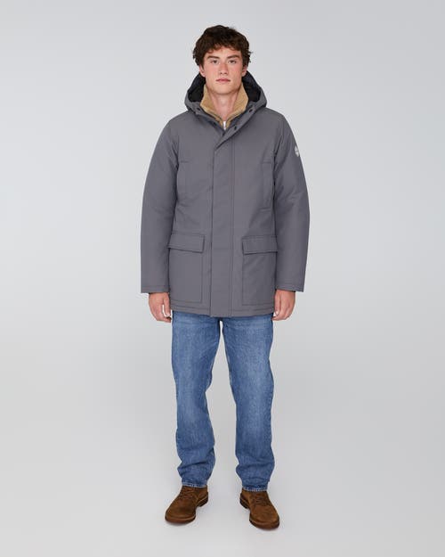 Quartz Co. Bennett | Hooded Insulated Winter Jacket In Steel Grey