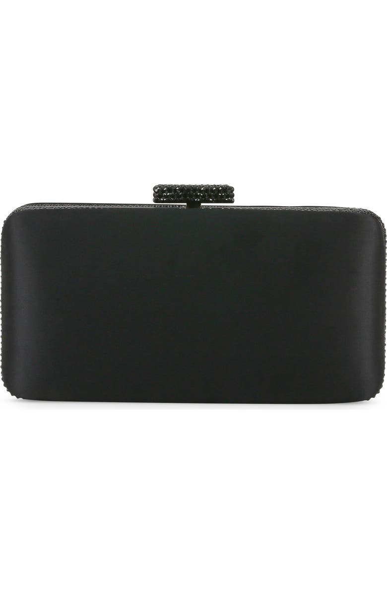 BADGLEY MISCHKA Lexi Crystal Bow Minaudiere, Alternate, color, Black