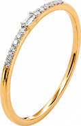 BY ADINA EDEN Diamond Emerald Accent Stacker Ring 14K