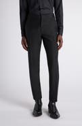 TOM FORD Flat Front Fine Wool & Silk Barathea Dress Pants