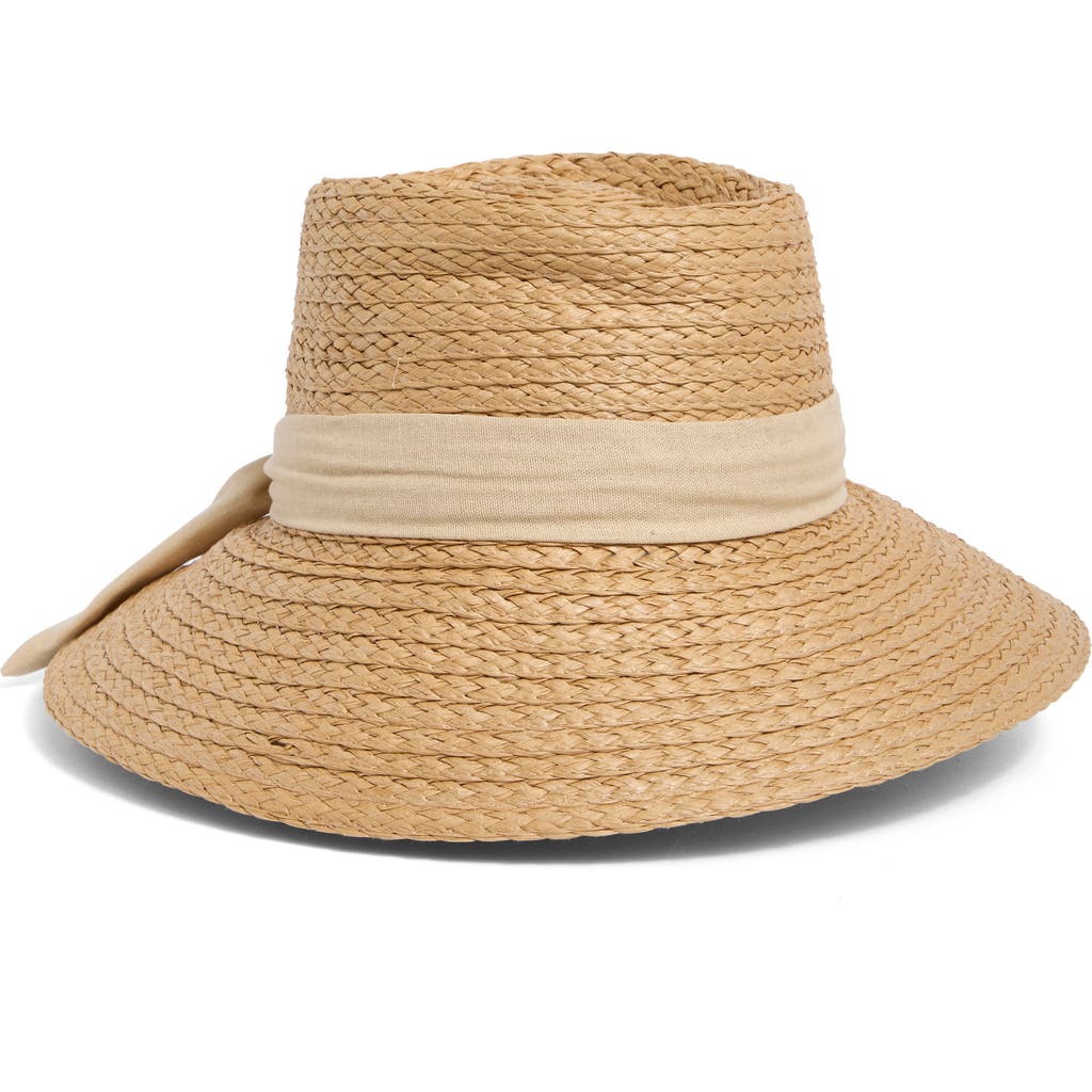 Vince Camuto Telescope Midbrim Straw Sun Hat in Natural at Nordstrom Rack