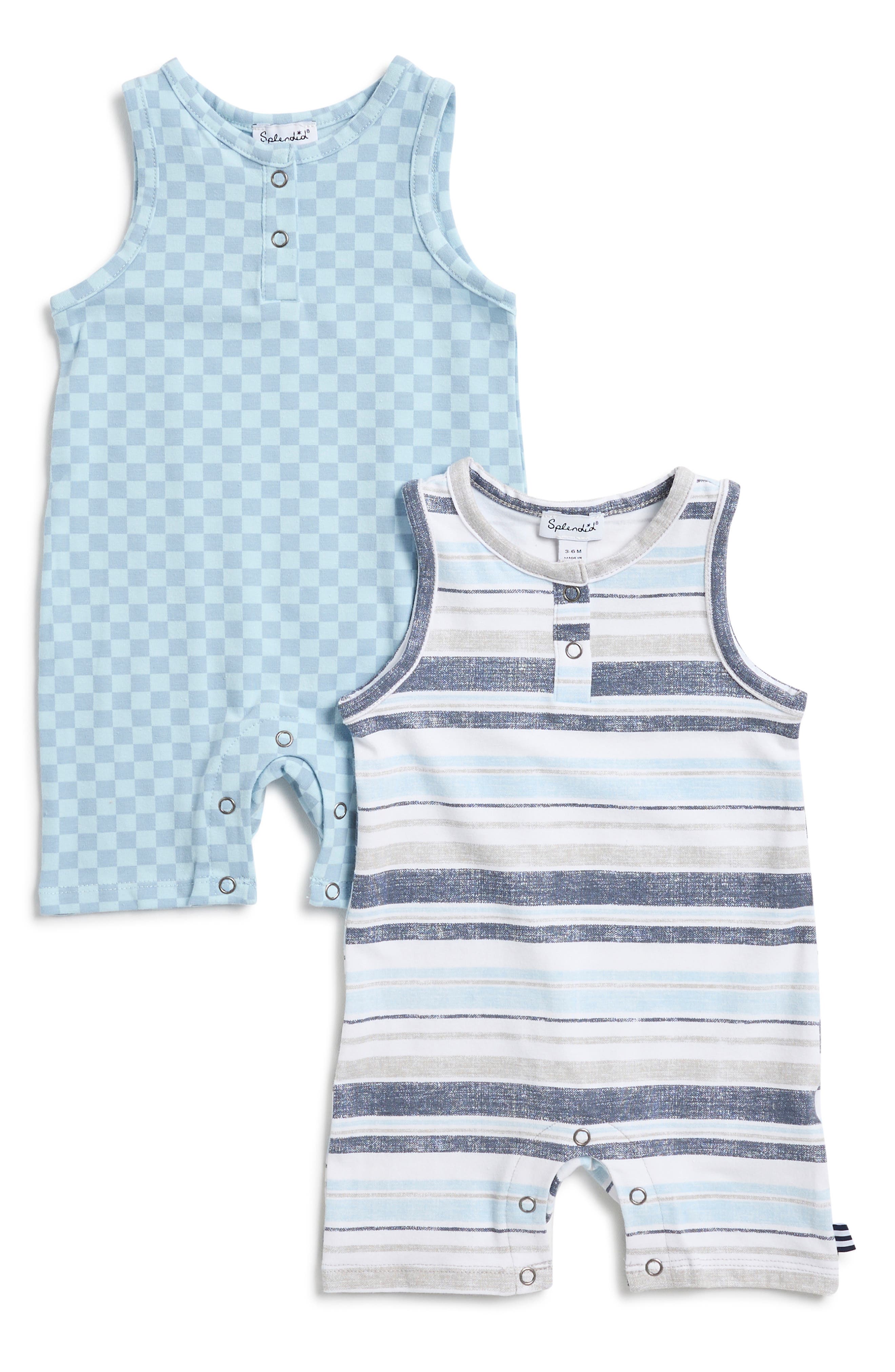 Splendid 2-Pack Cotton Blend Romper