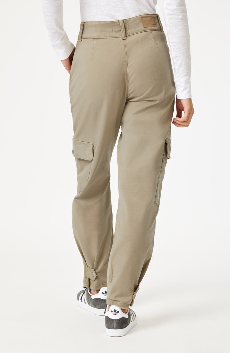 Mavi Jeans Elise Chinchilla Luxe Twill Cargo Pants, Alternate, color, Chincilla Luxe Twill