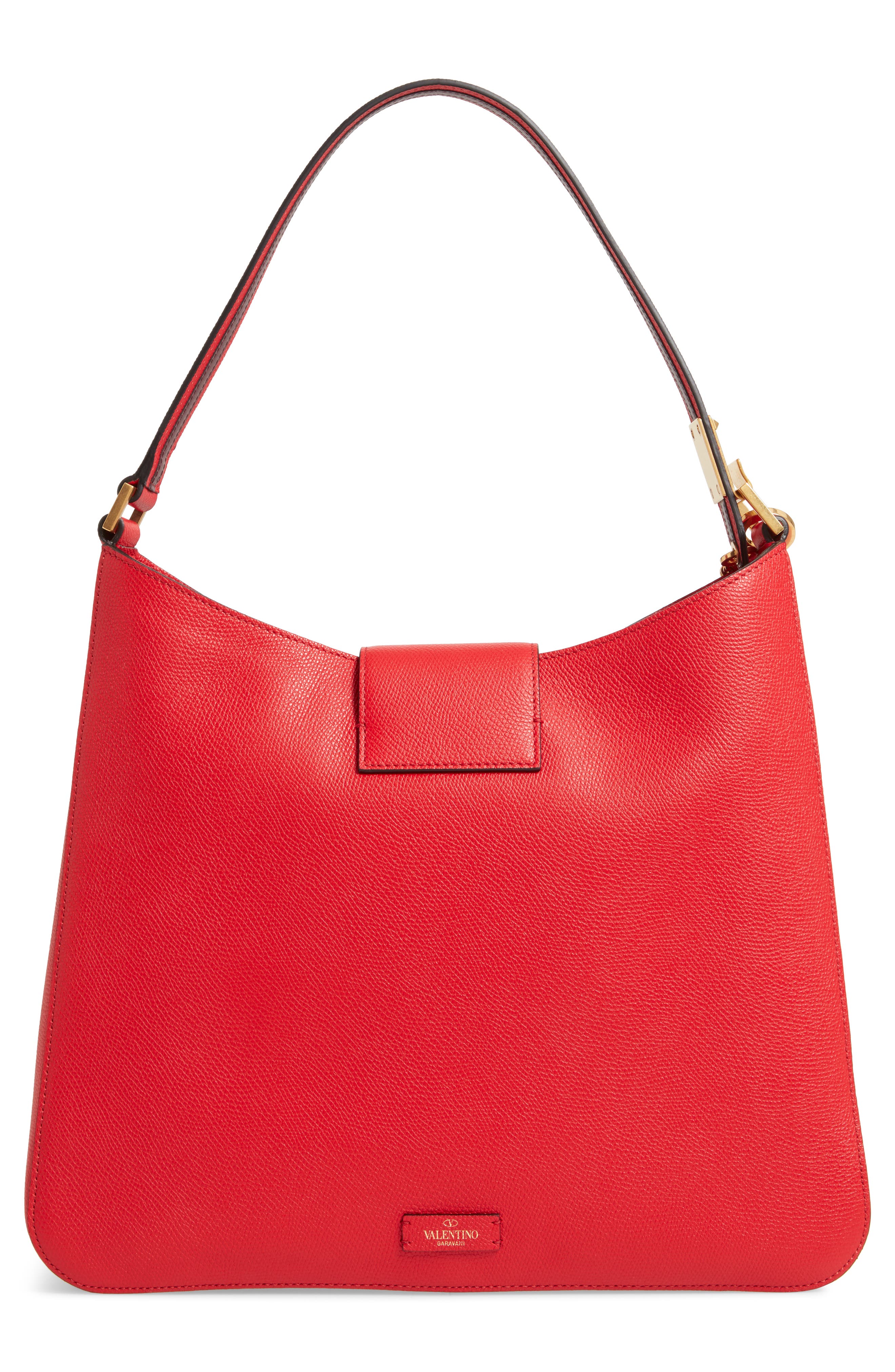 VSling Calfskin Hobo Bag, Alternate, color, ROUGE PUR/ RUBIN