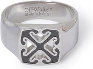Off-White Men's Black Enamel Arrow Ring