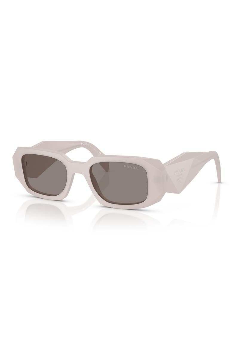 51mm Rectangular Sunglasses, Alternate, color, FROSTED TORTOISE / DARK GREY