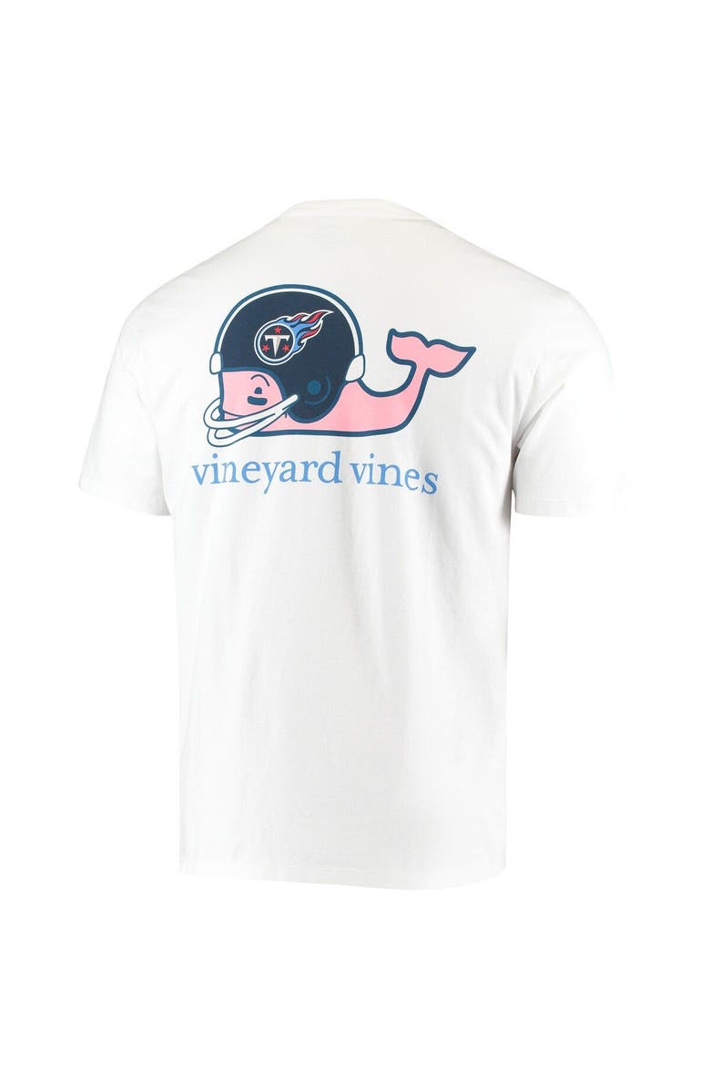 vineyard vines Men's Vineyard Vines White Tennessee Titans Team Whale Helmet T-Shirt, Alternate, color, 