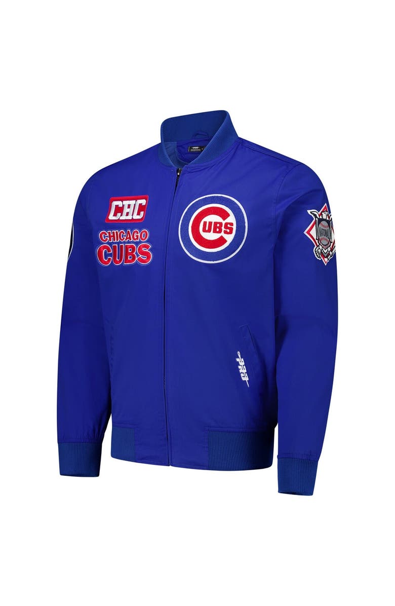 PRO STANDARD Men's Pro Standard Royal Chicago Cubs Area Code Twill Full-Zip Jacket, Alternate, color, Royal
