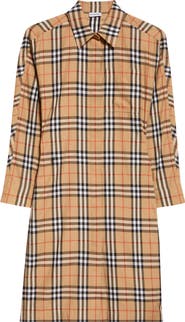 Burberry June Check Cotton Poplin Shirtdress