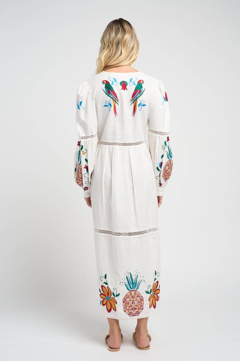 Sofia Parrot Dress, Alternate, color, White