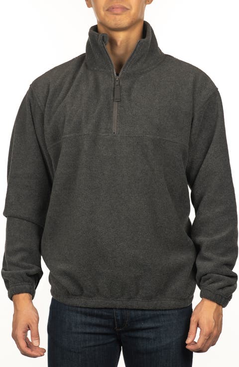 Polar Fleece Quarter Zip Sweatshirt