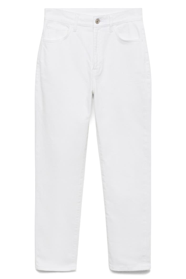 Claudia Crop Slim Fit Jeans, Alternate, color, WHITE