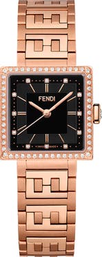 Fendi Forever Fendi Diamond Swiss Quartz Bracelet Watch, 23mm - 0.34 ctw