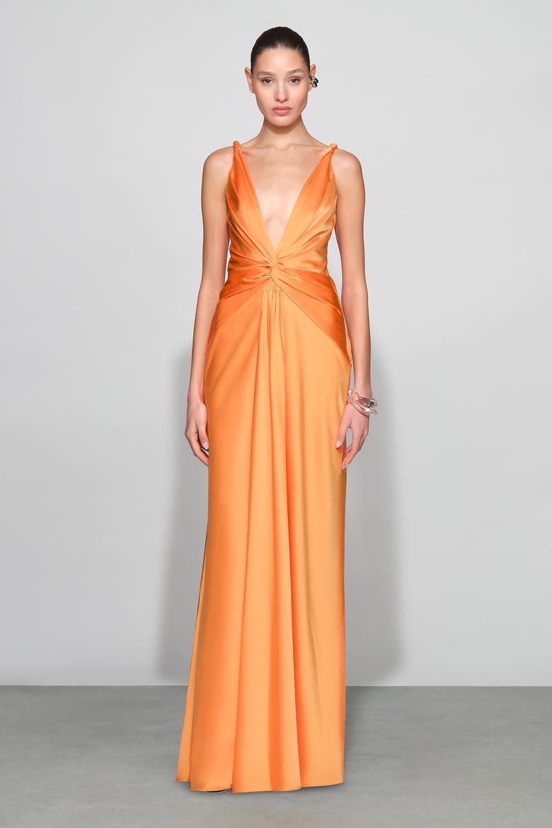 Tatum Gown, Main, color, Tangerine
