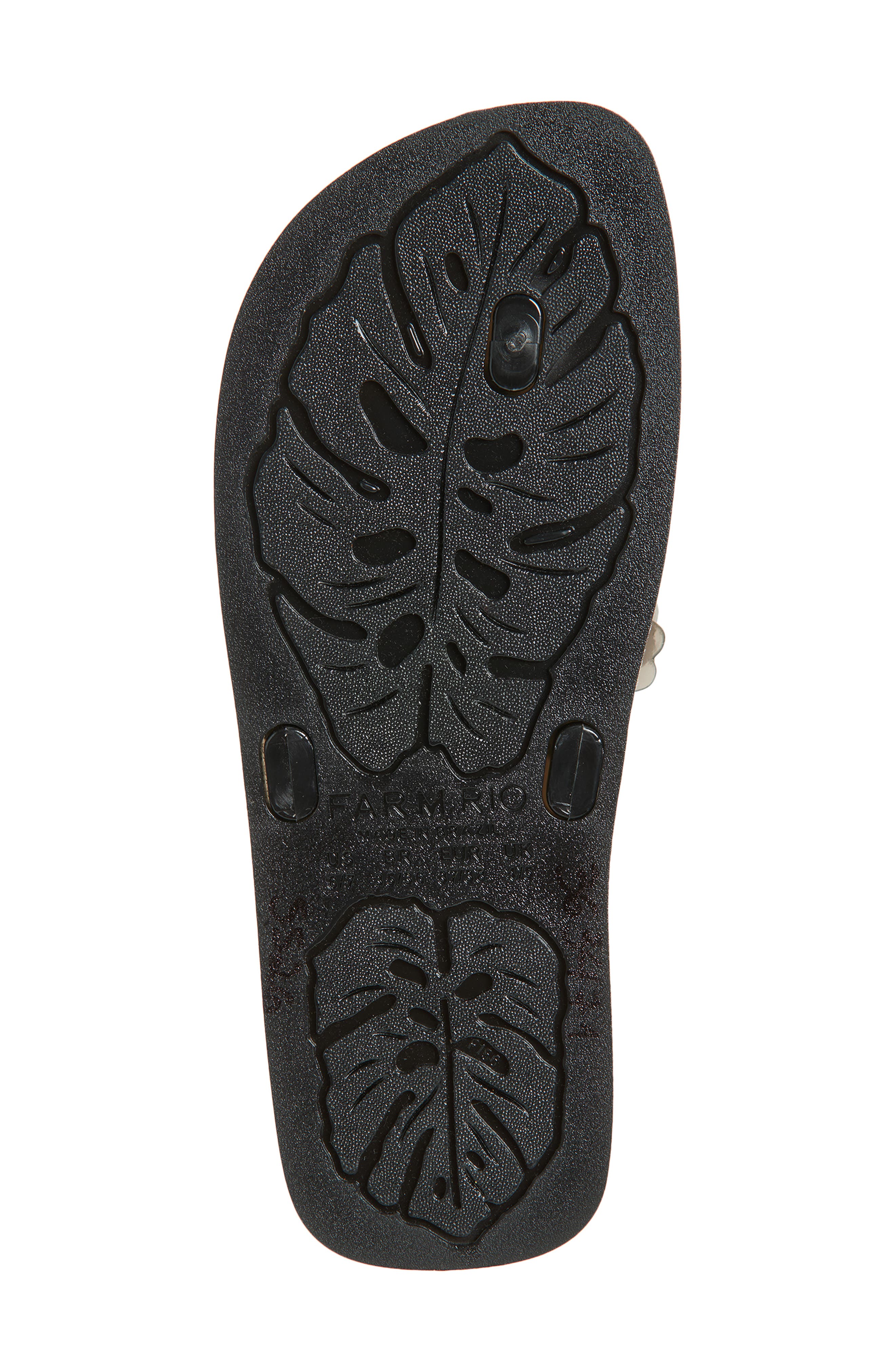 FARM Rio Flower Jelly Flip Flop, Alternate, color, Black