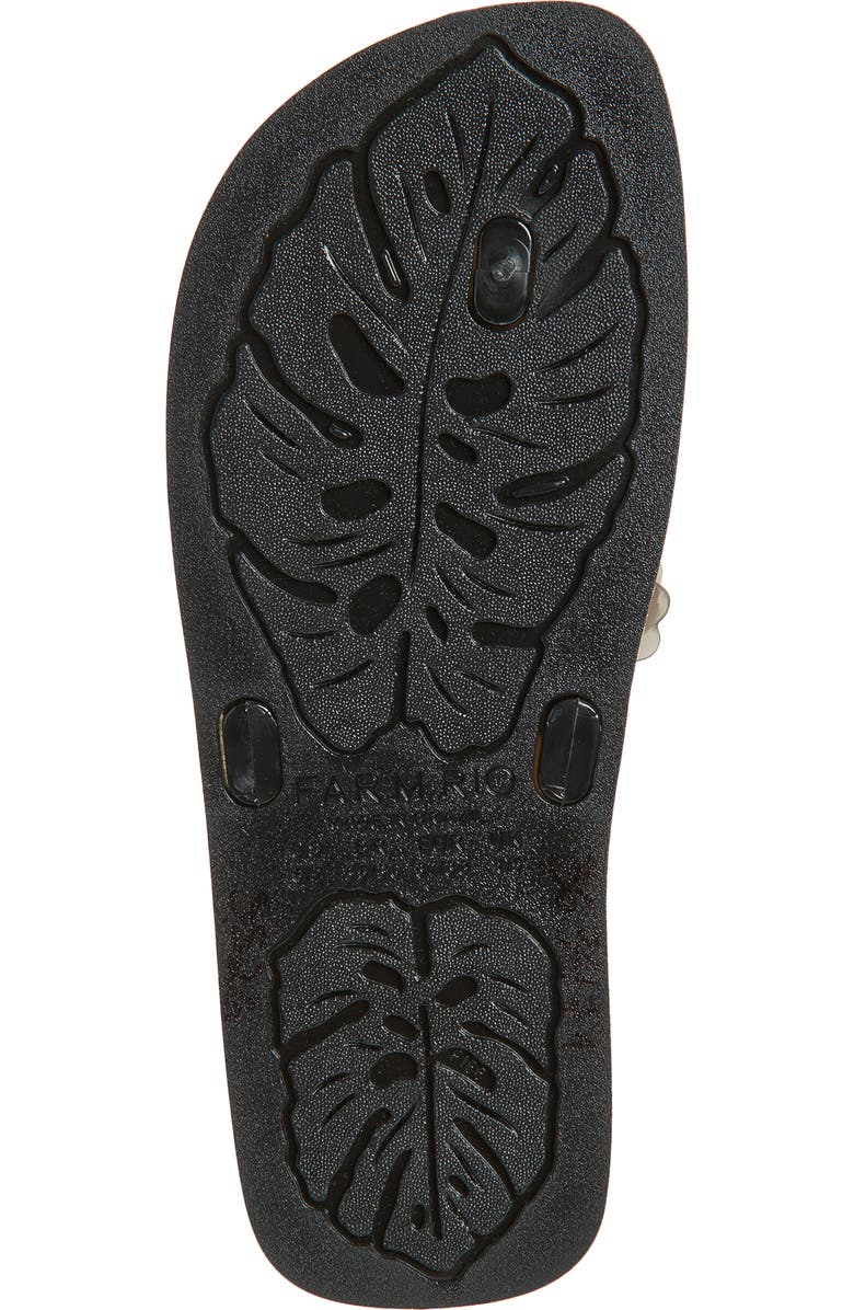 FARM Rio Flower Jelly Flip Flop, Alternate, color, Black