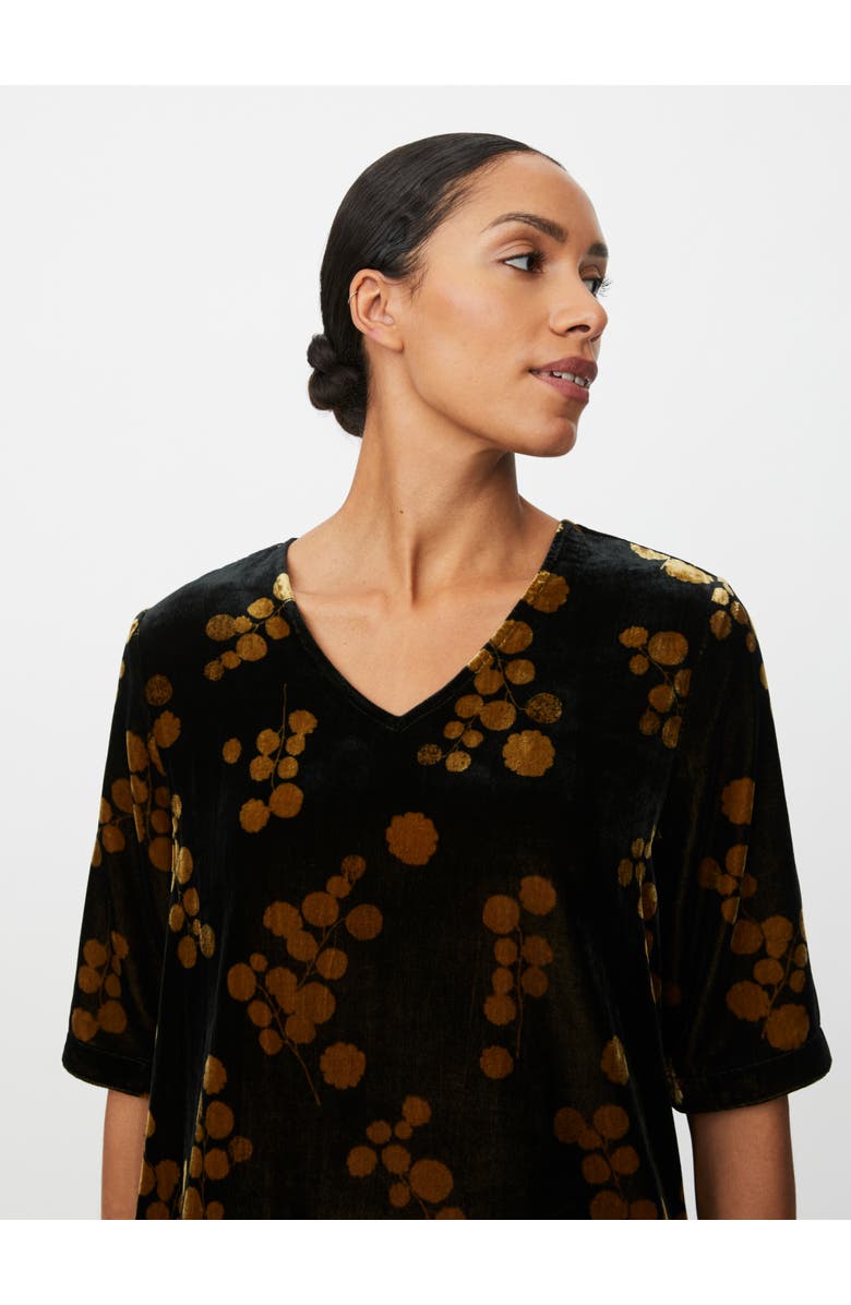 Masai Copenhagen Estela V-Neck Short Sleeve Blouse, Alternate, color, Rubber