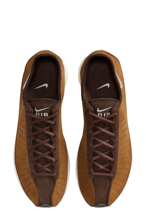 Nike Air Superfly Perforated Nubuck And Suede Sneakers In Brown