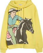 JW Anderson Cowboy Graphic Zip Hoodie