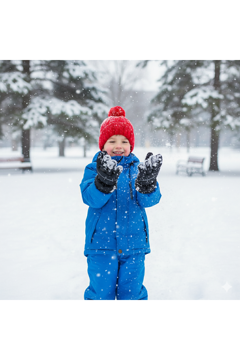 Kids Winter Gloves, Alternate, color, Black