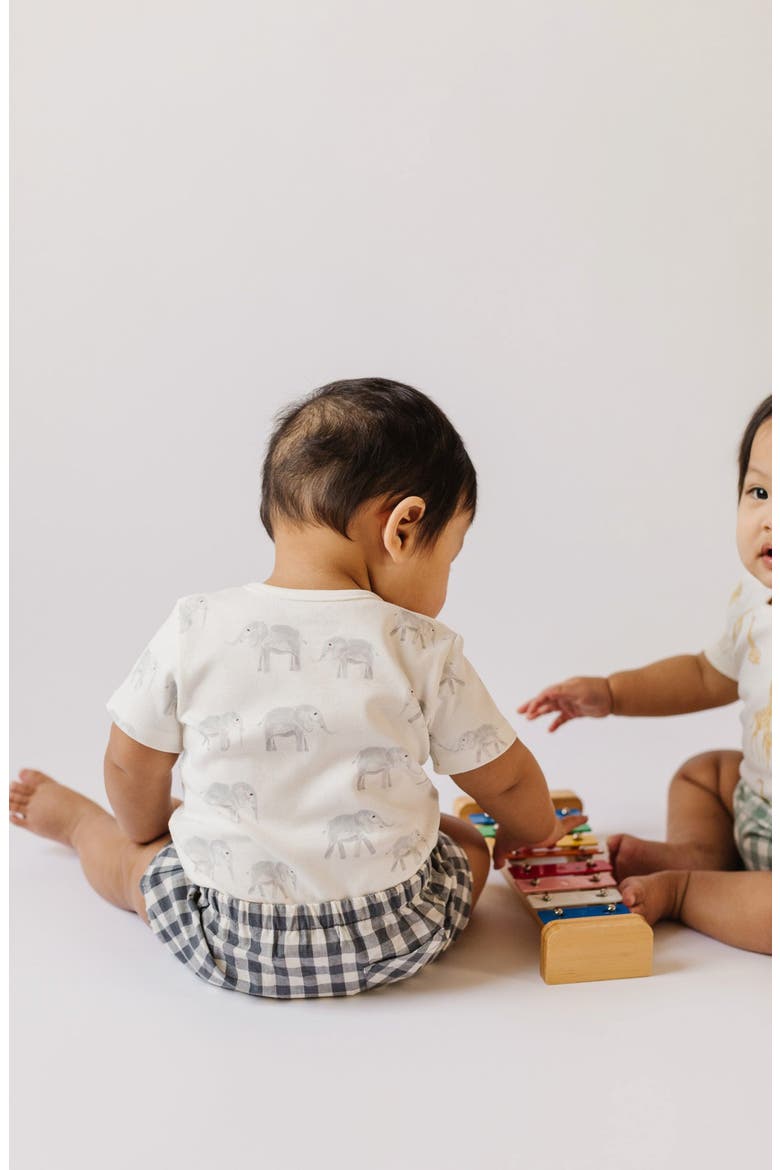 Follow Me Organic Cotton Bodysuit, Alternate, color, FOLLOW ME ELEPHANT
