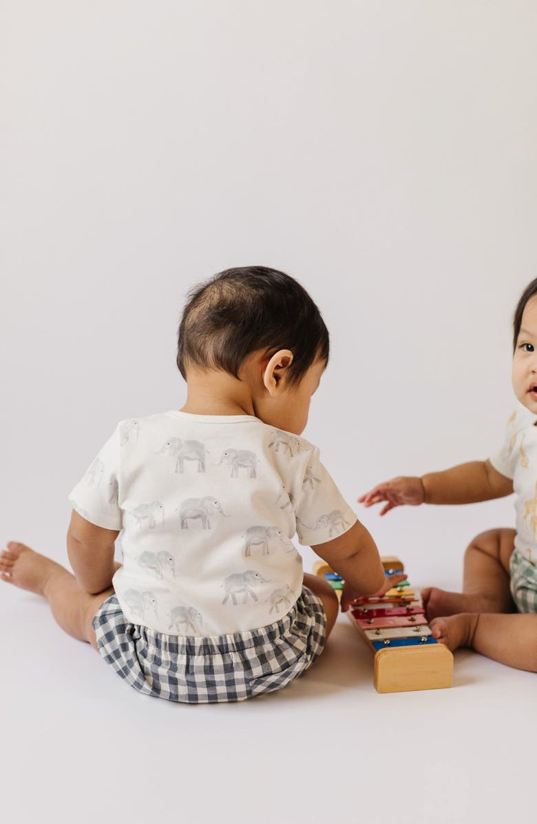 Pehr Follow Me Organic Cotton Bodysuit, Alternate, color, 