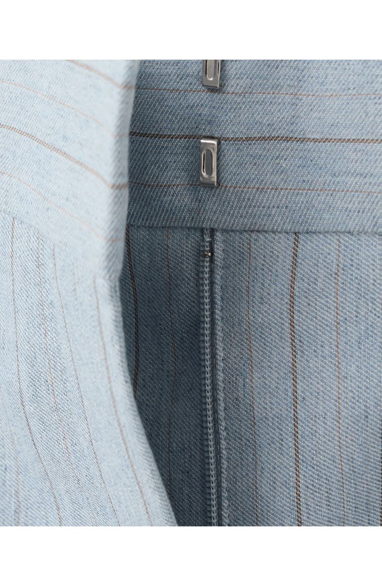 MANGO Pleated Pinstripe Suit Pants, Alternate, color, 