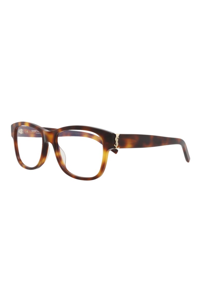 55mm Square Optical Frames, Alternate, color, HAVANA HAVANA TRANSPARENT