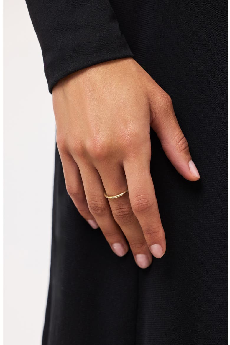 Gold Band Ring - Diamond Station Ring, Alternate, color, Gold