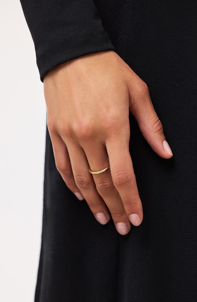 Ana Luisa Gold Band Ring - Diamond Station Ring, Alternate, color, Gold