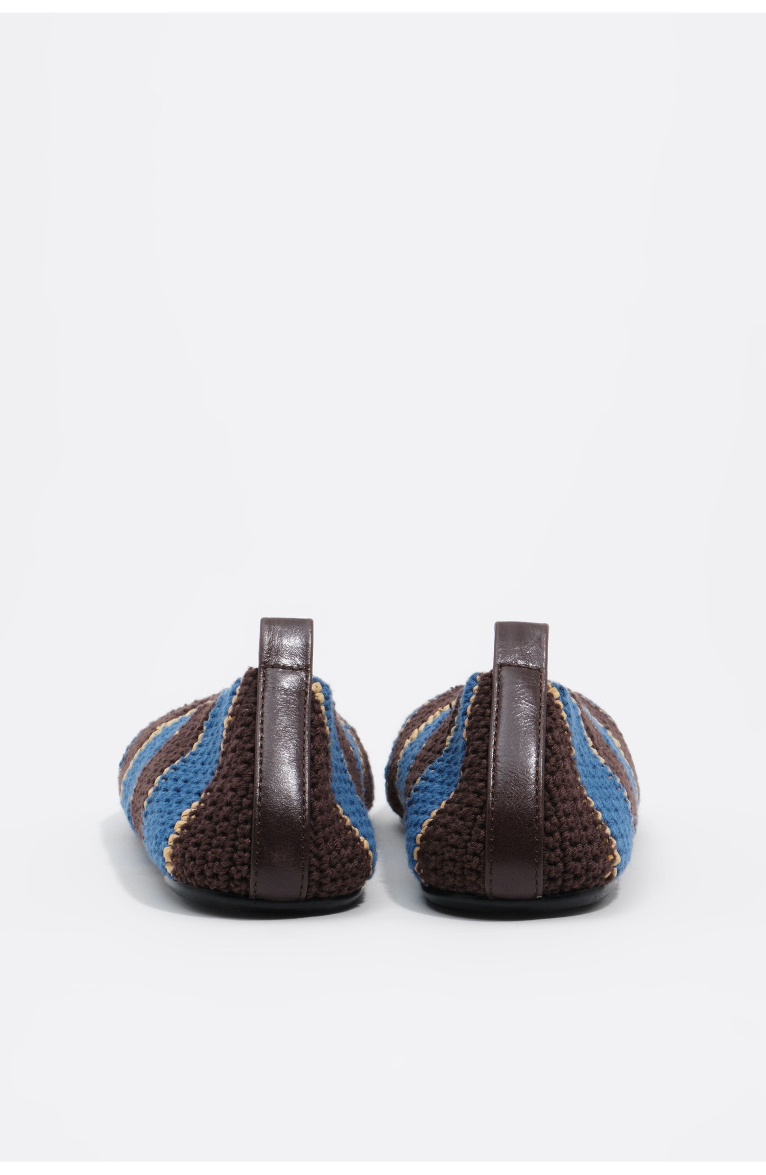 Crochet Raffia Ballerina, Alternate, color, BLUE
