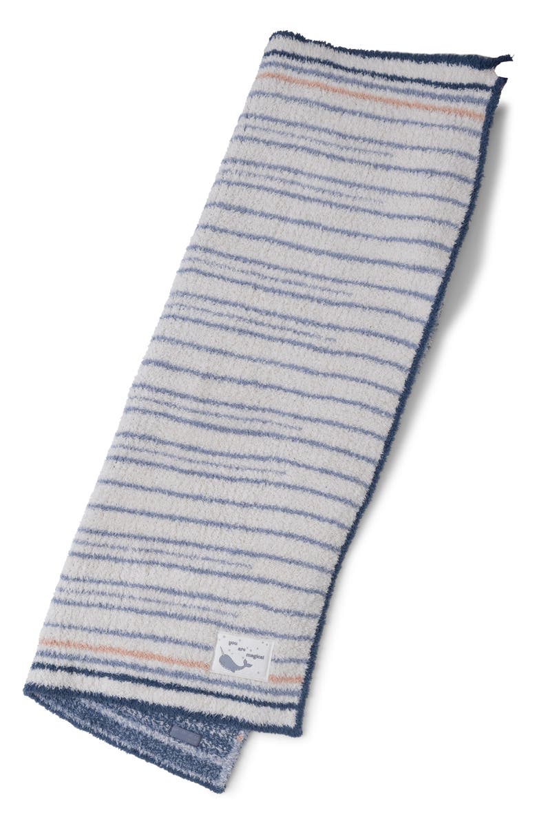 Barefoot Dreams<sup>®</sup> CozyChic<sup>®</sup> Narwhal Stripe Stroller Blanket, Alternate, color, Moonlight Multi