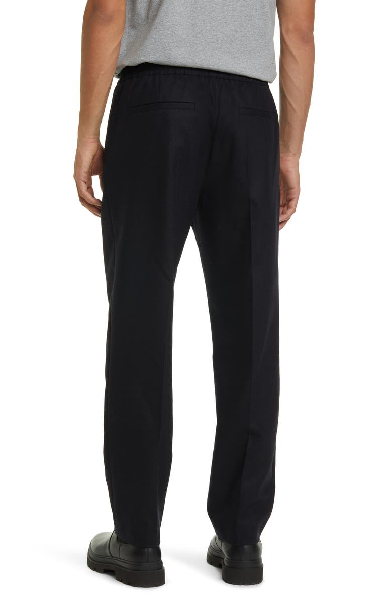 FRAME Wool Blend Flannel Travel Pants, Alternate, color, Navy