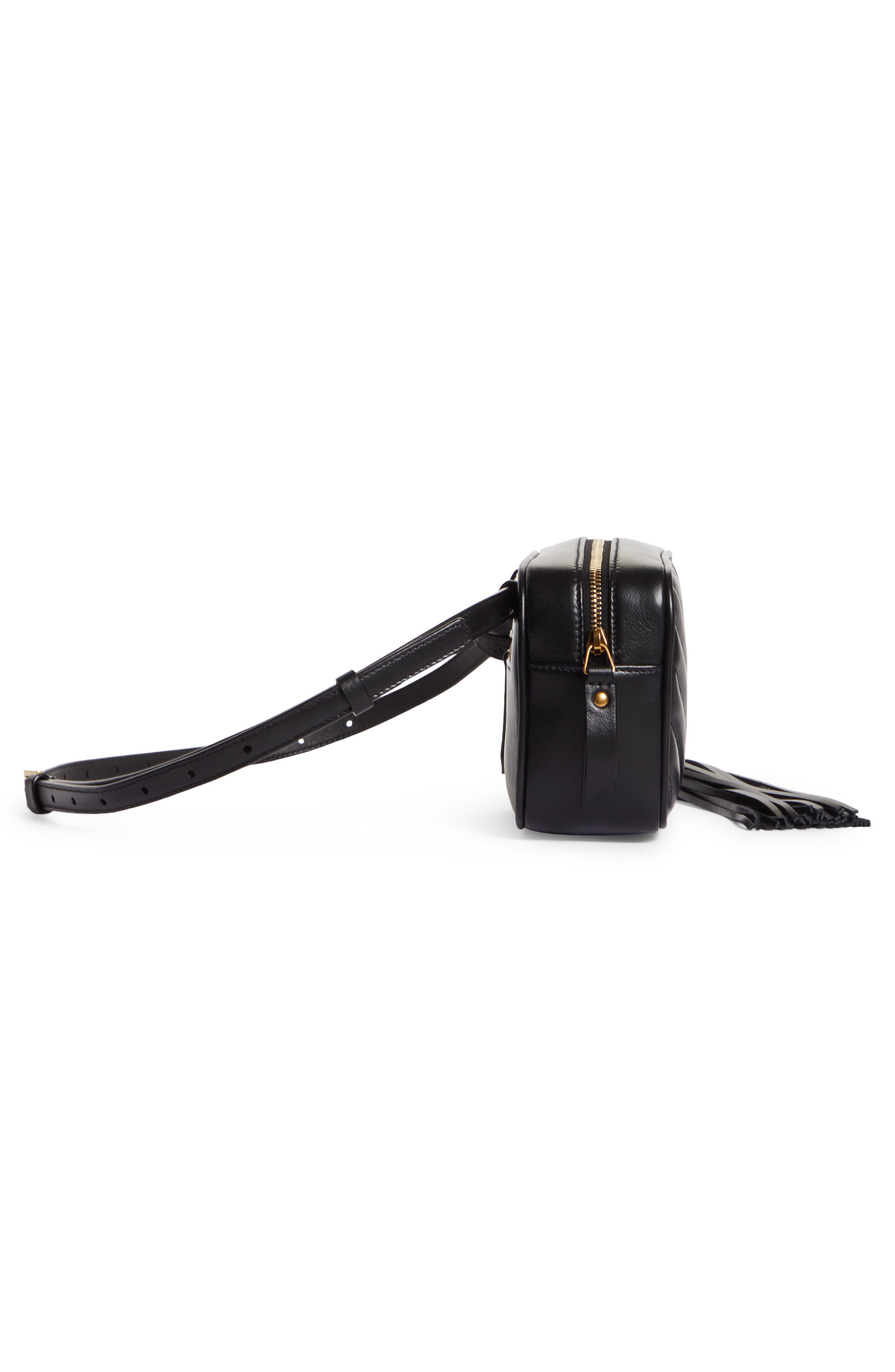 Saint Laurent Lou Matelassé Leather Belt Bag, Alternate, color, 