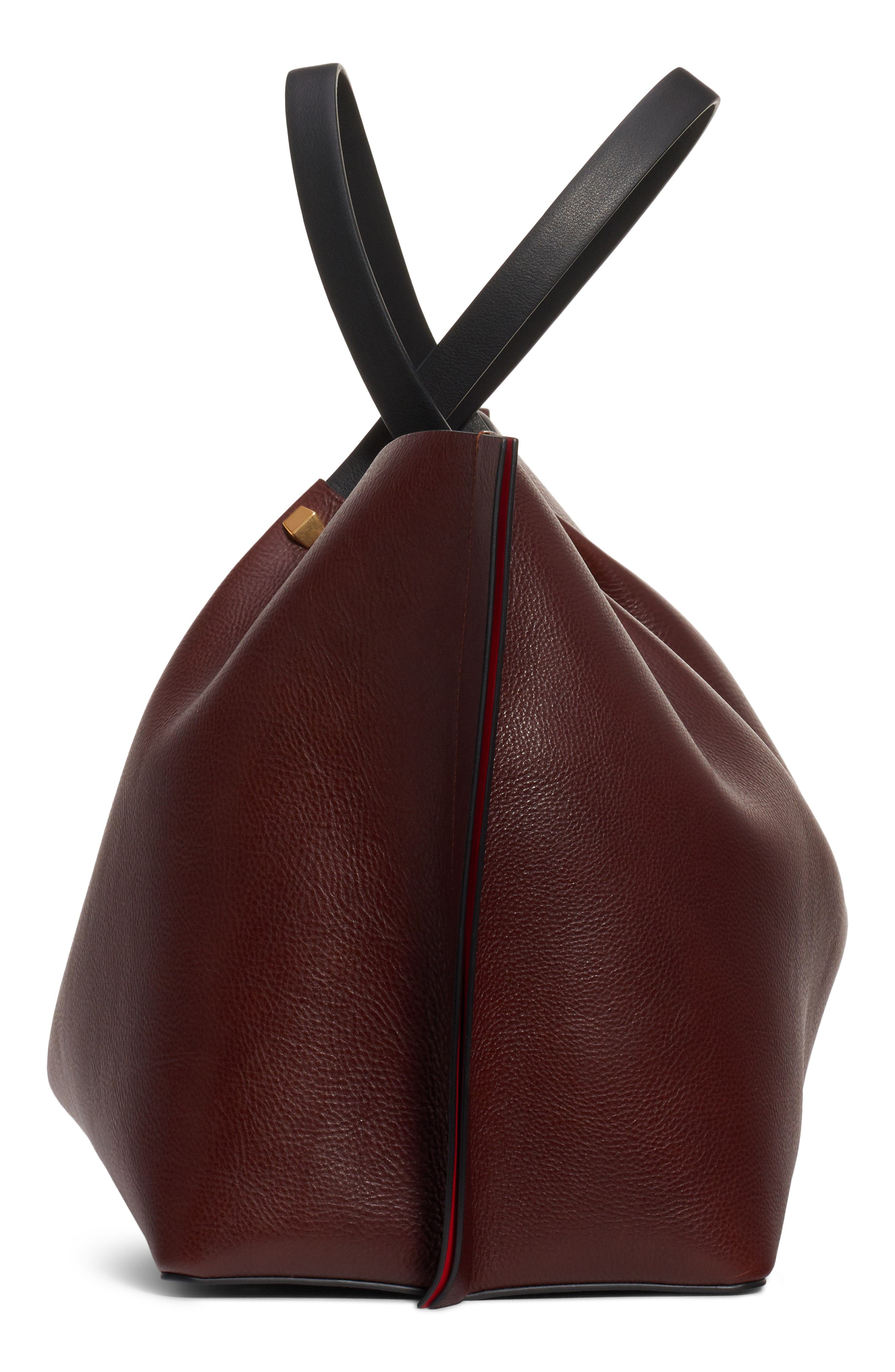 Valentino Garavani Large Go Logo Leather Tote, Alternate, color, 