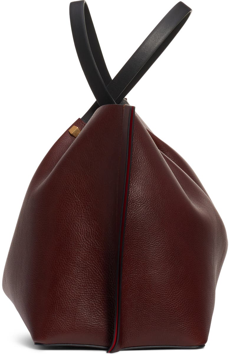 Valentino Garavani Large Go Logo Leather Tote, Alternate, color,