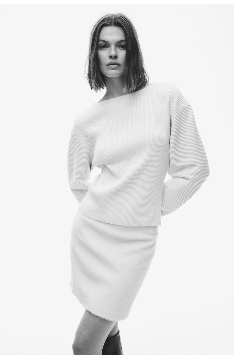 H&M Rib-knit Top, Alternate, color, Light Beige