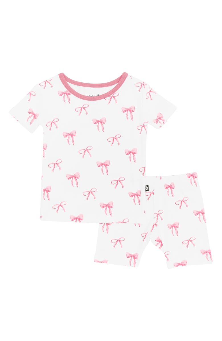 Kyte BABY Kids' Fitted Two-Piece Pajamas, Main, color, Bow