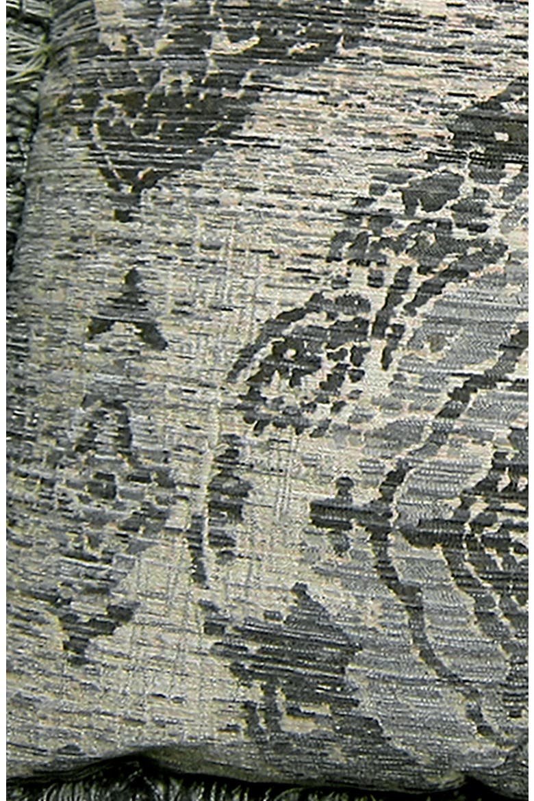 Toscana Jacquard Square Accent Pillow, Alternate, color, PEWTER